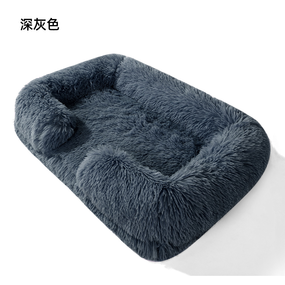 Fábrica de peluche de invierno para mascotas peluche para gatos nido para perros cuadrado cojín para mascotas cama para gatos cama para perros suministros para mascotas