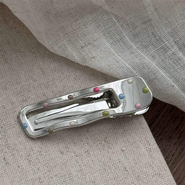 Alloy Color Point-Hollow Rectangular