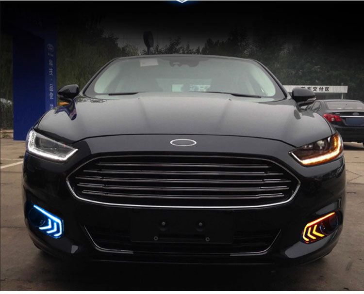 Suitable for 13-16 Ford Mondeo Daytime Running Lights, Front Fog Light Frame Modification, Special Led Turn Signal Driving Lights