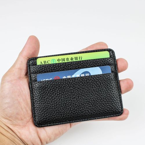 Foreign trade hot-selling new casual card holder with lychee pattern creative coin card holder, fashionable student bus card holder