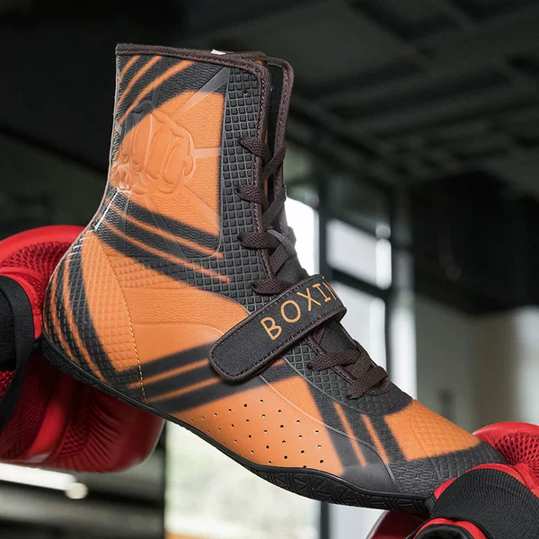 Factory Direct Sales Cross-Border 2026 New Model Indoor Comprehensive Training Non-Slip Wrestling Shoes, Wear-Resistant, Comfortable, Lightweight Boxing Shoes