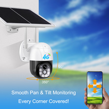 4G太阳能监控户外远程摄像头高清手机智能跨境爆款无线低功耗球机