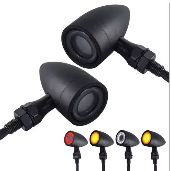 Модифицированные светодиодные поворотники для мотоциклов Harley, сигнальные огни, дневные ходовые огни, ретро-повторители поворотов