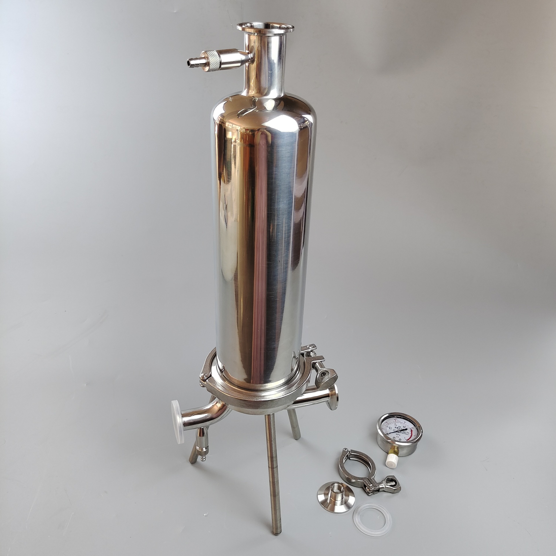 304不锈钢滤芯过滤器单芯10英寸226接头适用筒式水处理联众