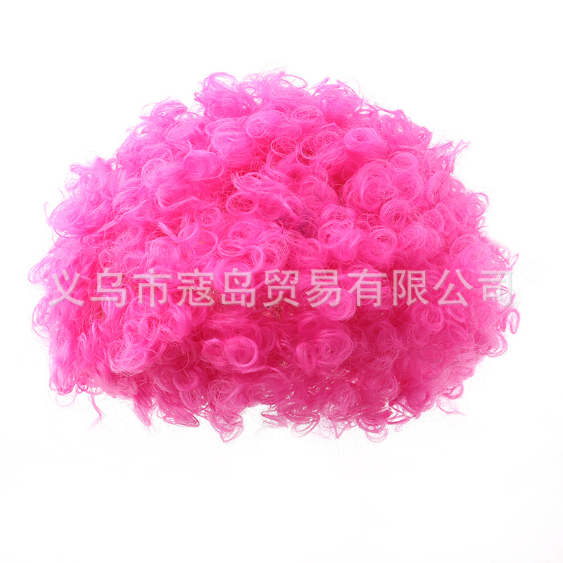 Peluca retro multicolor para Halloween discoteca cosplay y fiestas