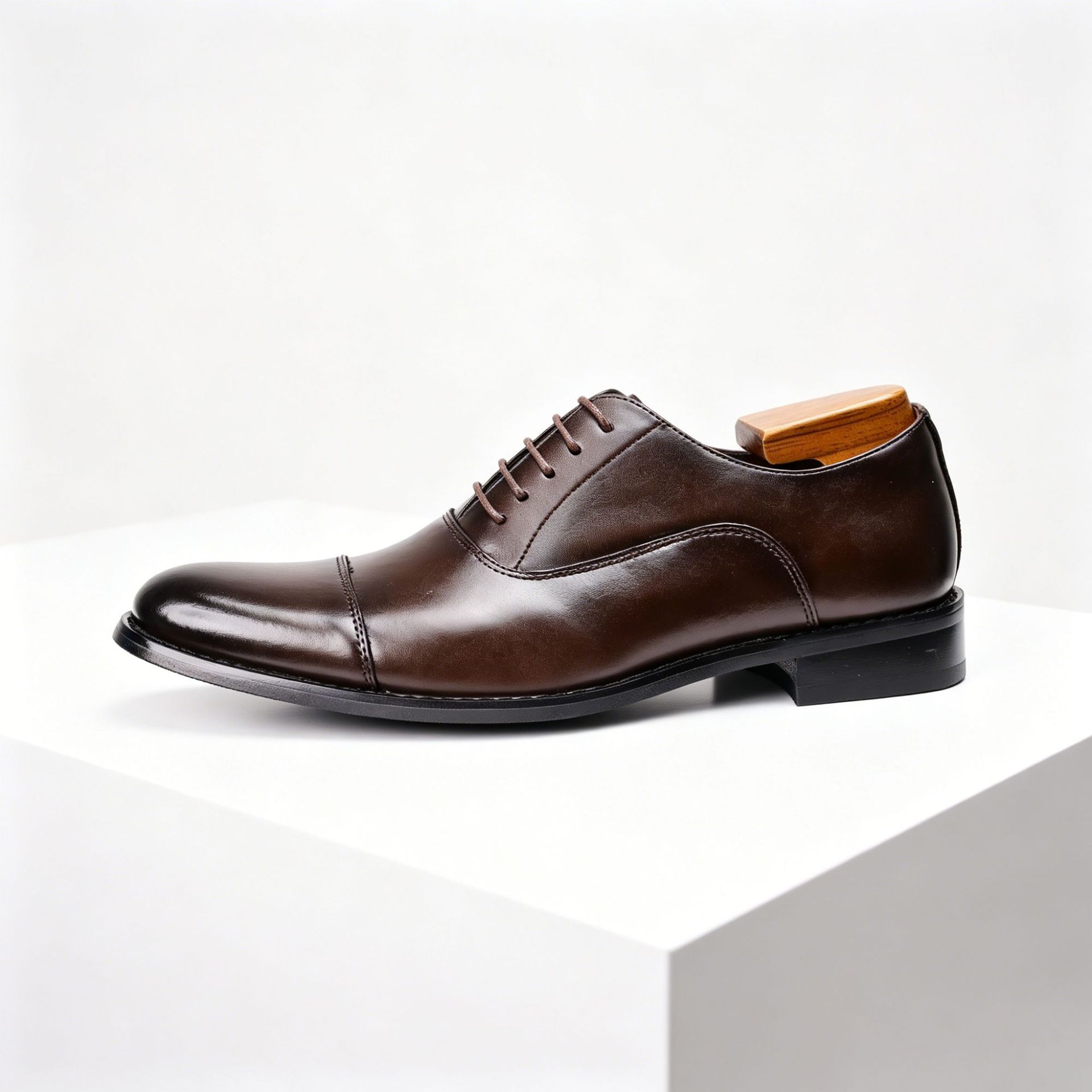 Zapatos de cuero zapatos de negocios para hombres Oxford zapatos de hombre cuero genuino desgaste formal zapatos de cuero para hombres de tres articulaciones zapatos de cuero de altura oculta estilo británico image 9