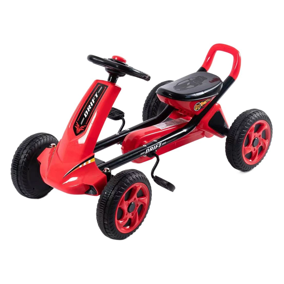 Детский четырехколесный картинг He Lian, детский велотренажер с педалями, дети могут кататься на четырехколесном пляжном велосипеде, педальный велосипед