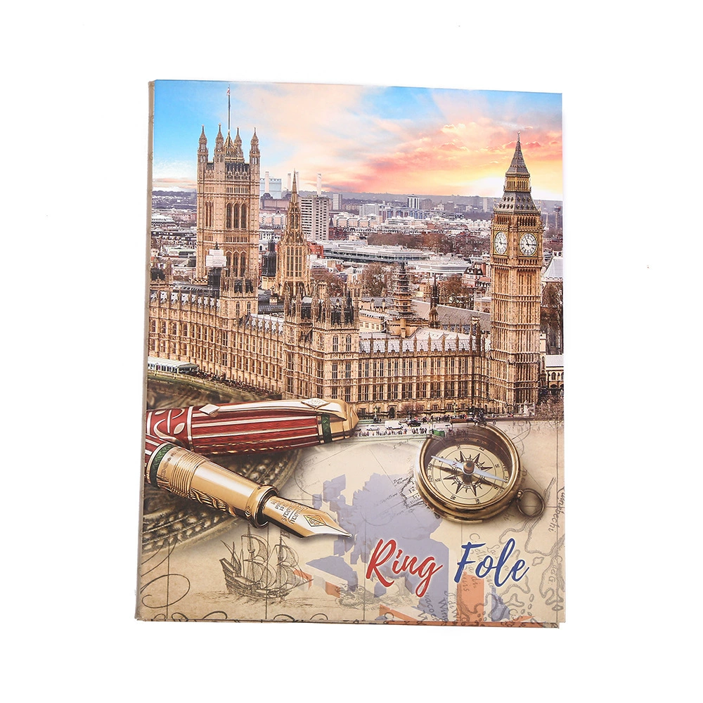 Exotic scenery folder a4 loose-leaf paper two-hole, three-hole, four-hole folder office organizing file folder