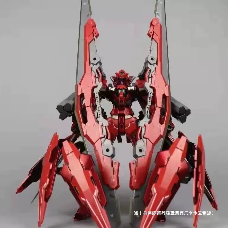 大班8816红色正义女神FMB1/100样式双斩舰刀八盾高高拼装模型玩具