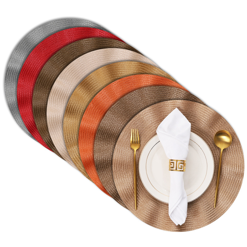 Ventas transfronterizas de material pp loto hormigón borde trenzado ins viento almohadilla decoración de mesa de comedor aislamiento térmico almohadilla de comedor occidental a prueba de quemaduras