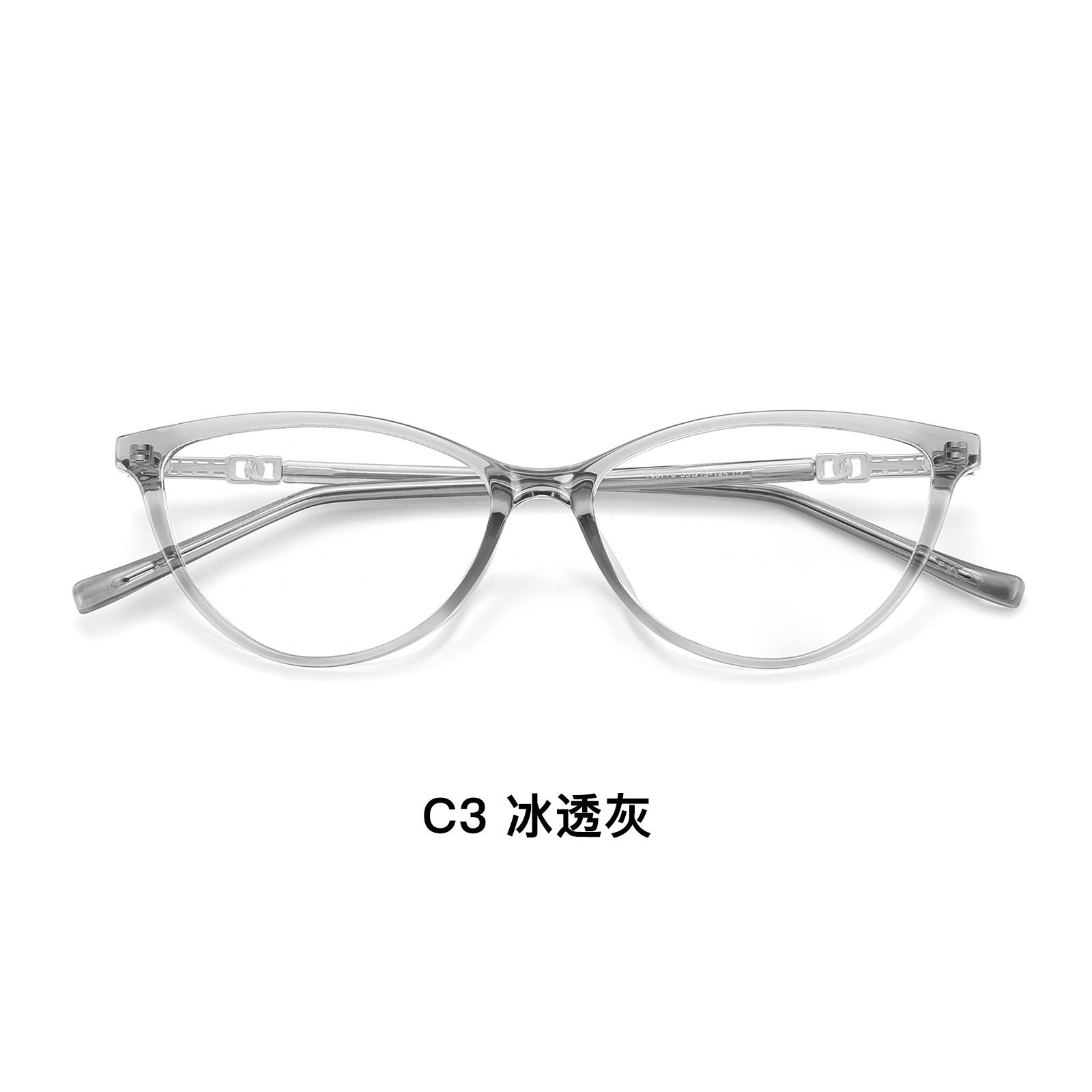 Año Nuevo exclusivo de Navidad de Angola red roja ojo de gato rojo protección de la cara azul marco de gafas de 4 mm borde ancho gafas al por mayor