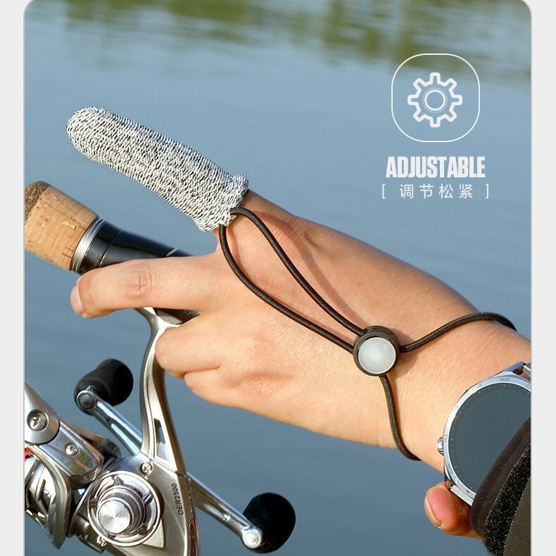 Lure Fishing Gloves, Anti-Cut, Non-Slip, Single-Finger Gloves, Sea Rod Long-Distance Casting Spinning Reel Wear-Resistant Line Control Finger Protection Gloves