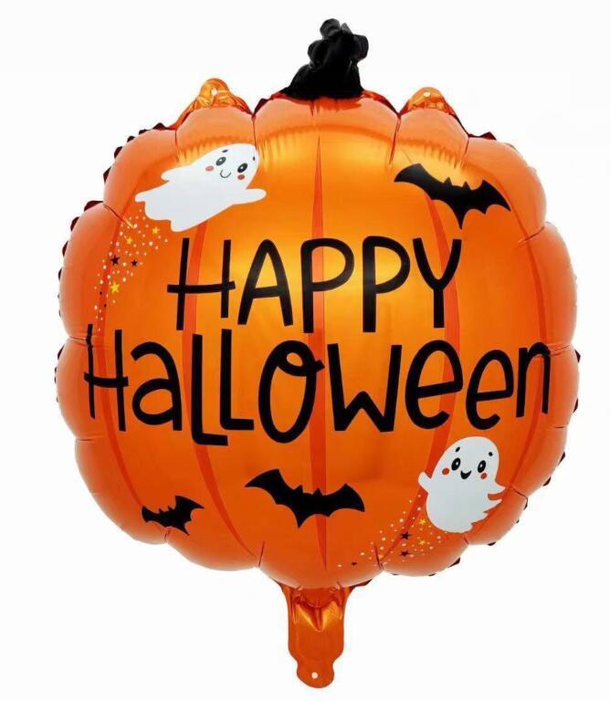 ハロウィーンレーザー幽霊アルミ膜風船ハロウィーンパーティーカボチャ月黒猫造形風船|undefined
