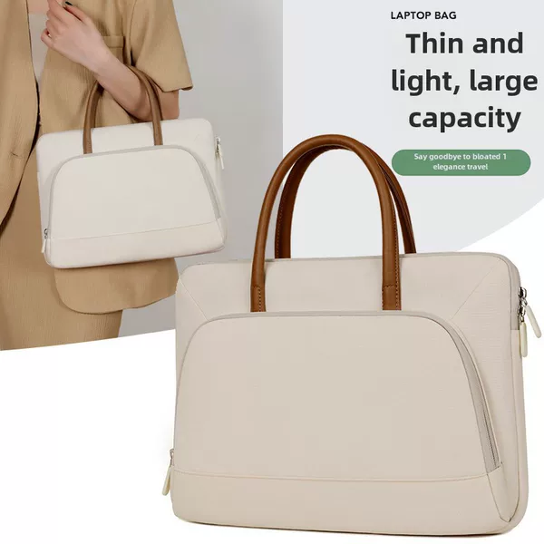 Cross-border fashion simple laptop bag student conference gift laptop bag can be printed logo