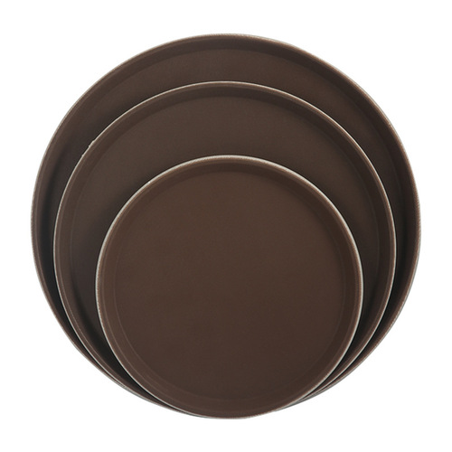 Hotel restaurant thickened anti-slip plastic tray commercial serving tray bar serving tray rectangular round tea tray