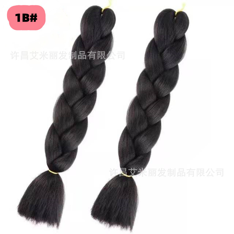 Trenzas africanas con cabello rosa渐 – materiales de alta temperatura, estilo boxeador