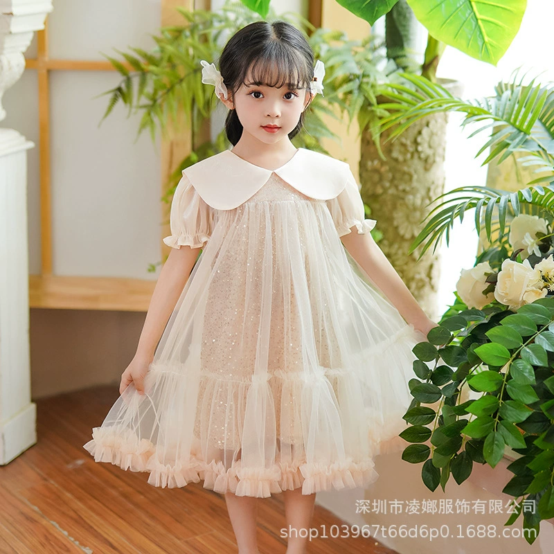 Летнее платье, юбка, с коротким рукавом, в стиле вестерн, 3-12 лет