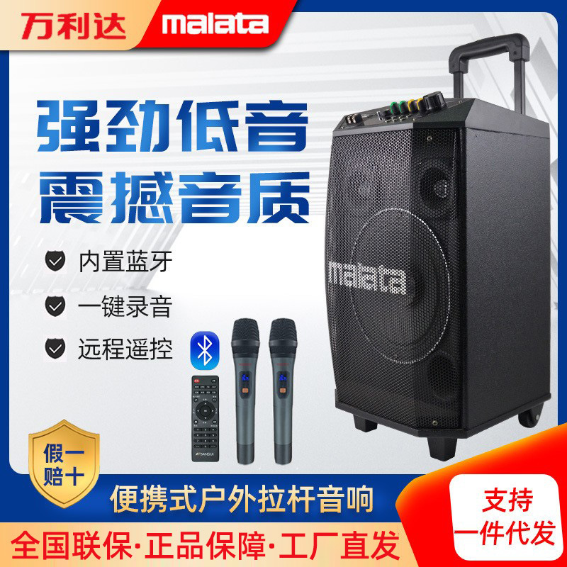 Wanlida L8/L12/L15 High-Power Outdoor Trolley Speaker for Square Dancing M+9015/9017/9058