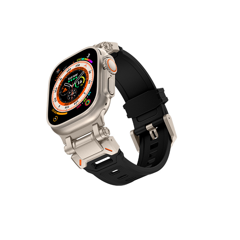 Adecuado para Apple Watch Correa iwatch ultra2/s9876se aleación de titanio conector TPU Correa hombres y mujeres nuevo