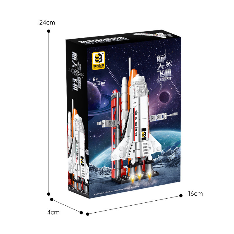 Lele hermanos Transbordador Espacial cohete bloques de construcción niños educativos montado modelo juguete regalo cumpleaños al por mayor