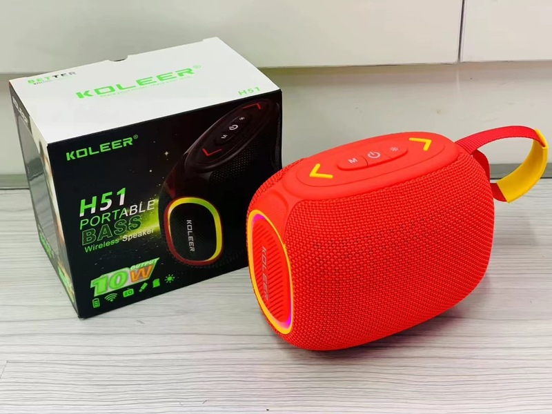 クロスボーダー H51 ワイヤレス Bluetooth スピーカーワイヤレス屋外サブウーファーポータブル TWS 屋外カード Bluetooth 小型スピーカー|undefined