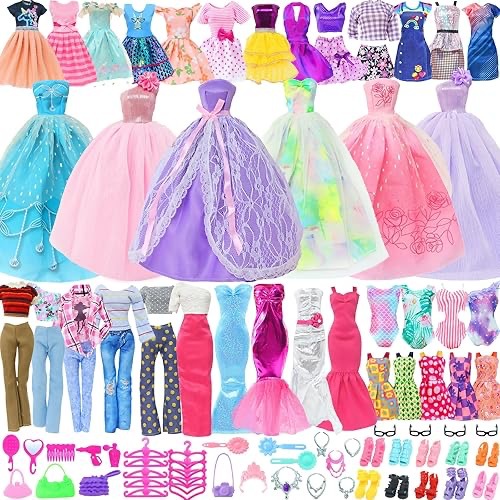 Amazon doll dress set toy accessories cross-border girls' children's wedding dresses jewelry and apparel