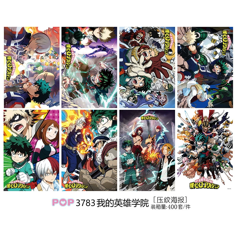 Anime One Piece Naruto Conan Curse Love and Deep Space Blue Lock Poster