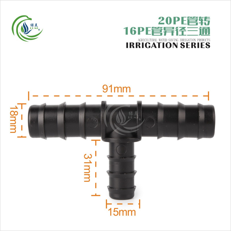 Material POM 20 16 PE tubo tee 50