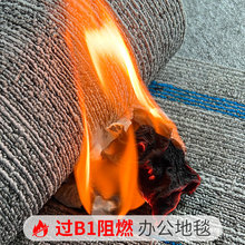 阻燃办公室地毯方块拼接地毯 台球厅酒店走廊写字楼PVC底商用地毯