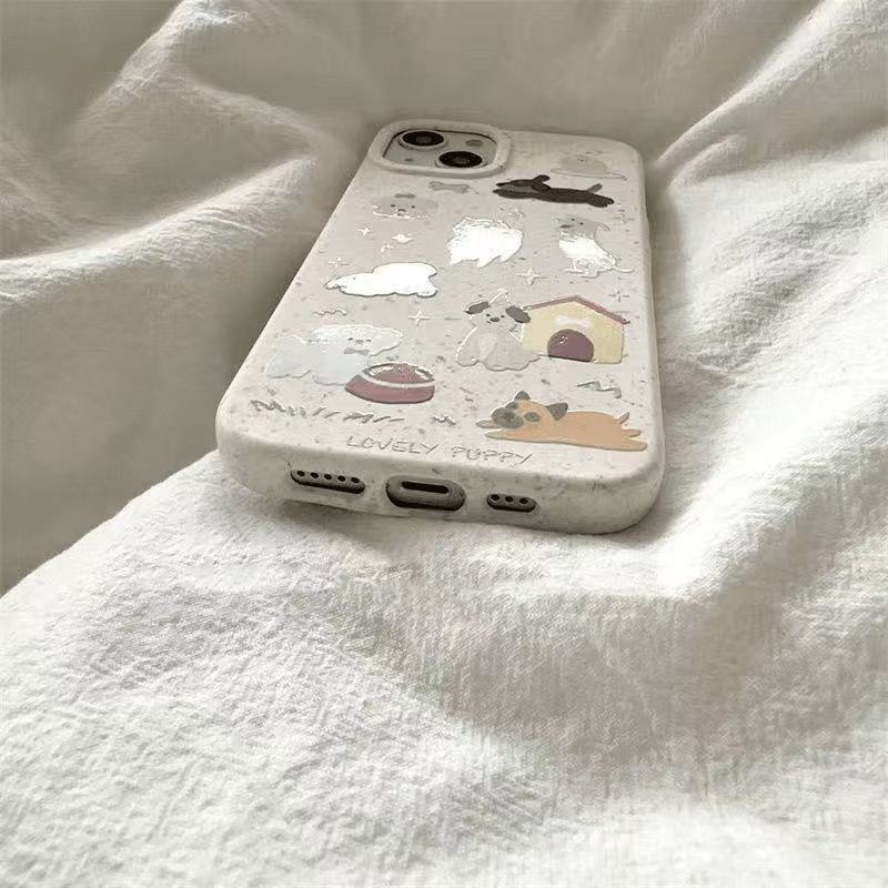 可爱小狗适用苹果16Promax手机壳跨境iPhone15日韩ins14/13欧美12|undefined