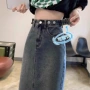 显瘦高腰中长款夏季半身裙