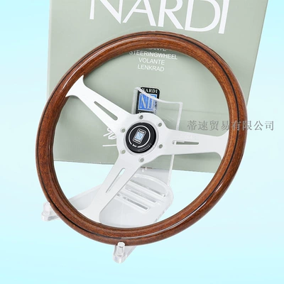 Cross-Border Hot Selling Nardi Classic Steering wheel - silver-aluminum-frame