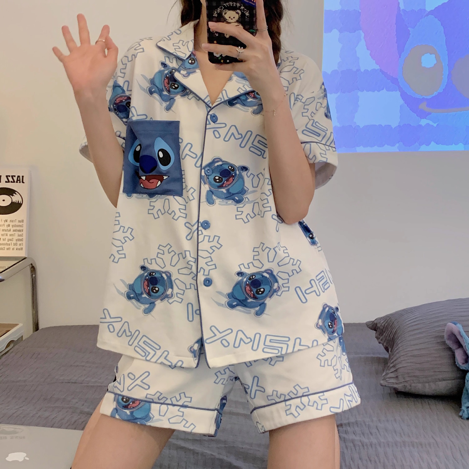 D.M-114 포켓스티치 가디건 더블쇼트