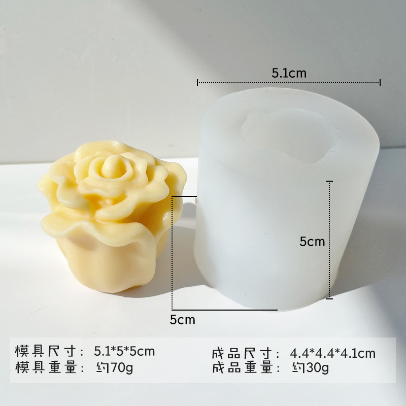 ✅ さまざまな花のシリコンモールド diy チョコレートフォンダンローズフラワー接着剤アロマセラピー石膏キャンドルモールド|undefined