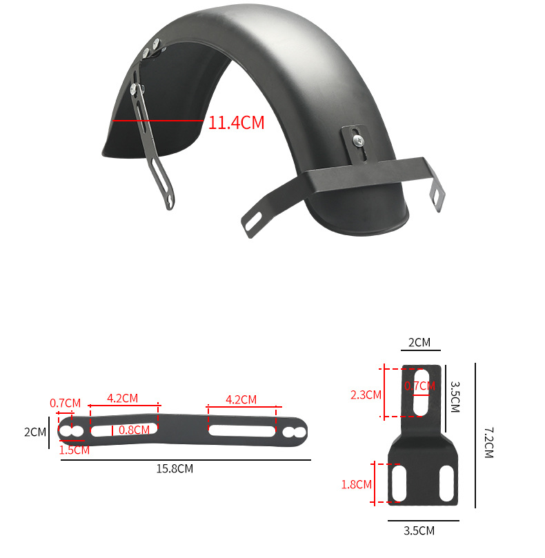 Stainless Steel Rear Wheel Electric Vehicle Mudguard New National Standard Waterproof Thickened Stainless Steel Mudguard Electric Vehicle Rear Wheel Bracket