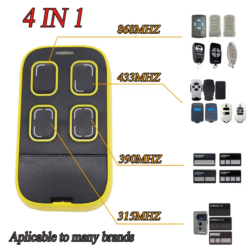 Foreign trade e-commerce adaptive multi-frequency garage door rolling door wireless copy remote control Amazon Market