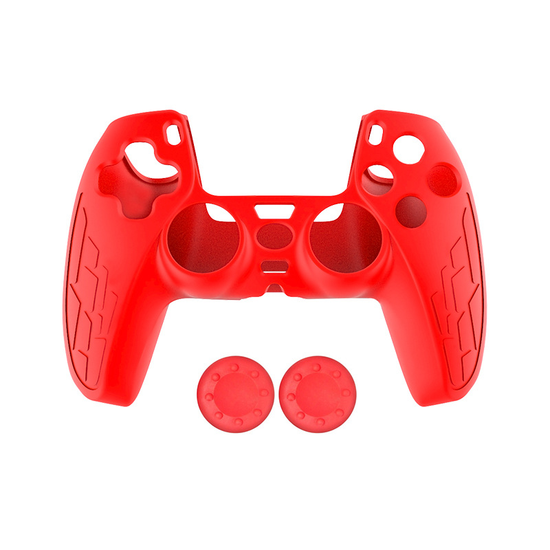 TOYILUYA/Yilu ya PS5 cubierta de la manija ps5 engrosada cubierta de goma suave cubierta protectora cubierta de textura antideslizante con tapa