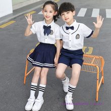 幼儿园园服毕业班服夏装六一合唱演出服朗诵表演英伦风小学生校服