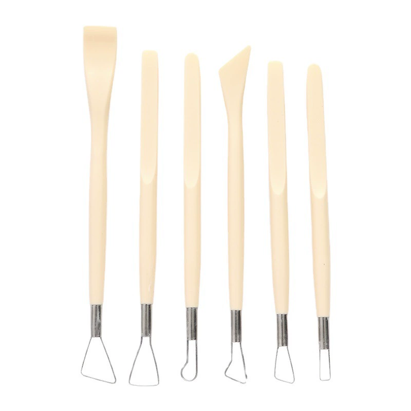 Ceramics, clay, tools set, 6 pieces, DIY, full set