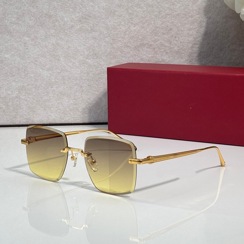 Ct0403 Cross-Border Metal Frameless Square Sunglasses for Men and Women, Trendy Fashion Color-Changing Lenses, Outdoor Sun Protection Sunglasses Ct0403 Cross-Border Metal Frameless Square Sunglasses for Men and Women, Trendy Fashion Color-Changing Lenses, Outdoor Sun Protection Sunglasses