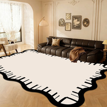 法式复古地毯客厅圈绒轻奢高级异形免洗可擦沙发地垫大面积全铺