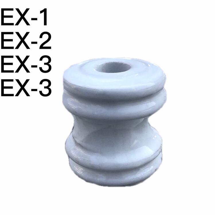 厂家供应 电线绝缘瓷 EX-2瓷碌  绝缘子 萍乡电瓷