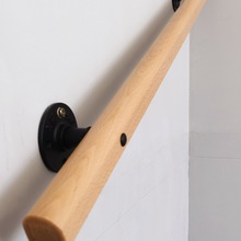 楼梯扶手老年人楼梯靠墙扶手家用榉木扶手儿童幼儿园定 制实木扶