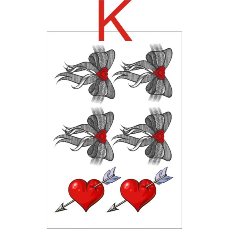 黒模擬レース太ももリボンレースレッグリングタトゥーステッカー防水女性の持続的なセクシーな手首女の子