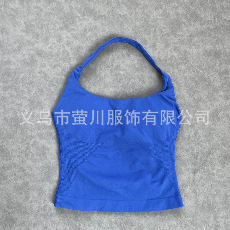 Transfronterizos Europa y América DF mujeres sin pantalones cuello largo chaleco de acondicionamiento físico hermosa espalda cuerpo de forma anti-descalzo mujeres