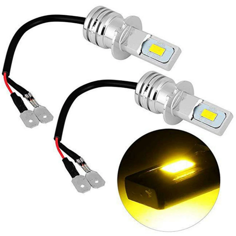 Иностранная торговля термальные продажи H1 H3 80W туман свет 2smd 4300K 3570 высокая мощность автомобильная LED противотуманная лампа