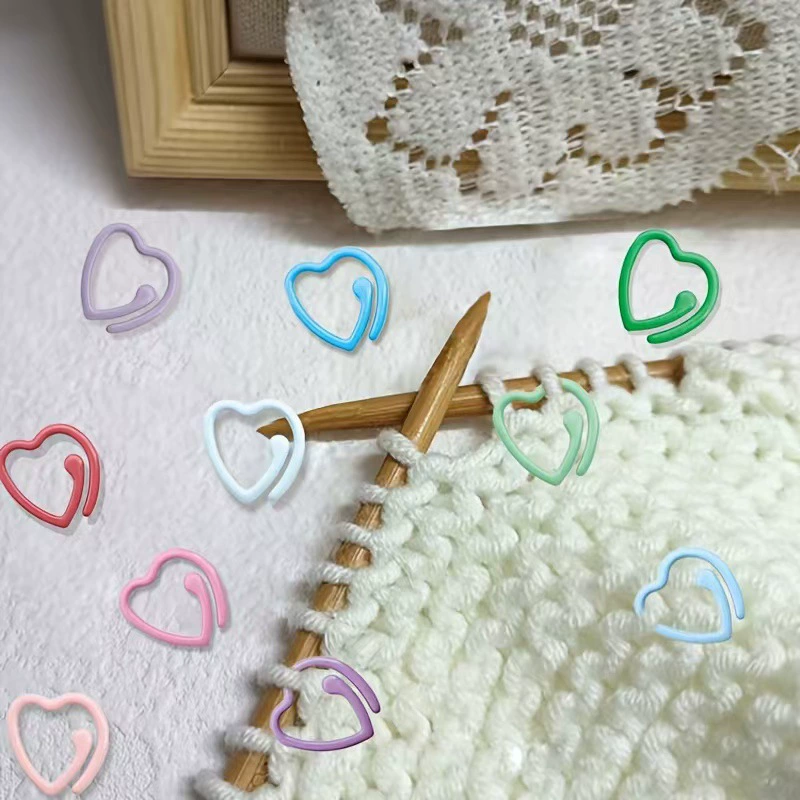 Вязаный открытый металлический краской знак пряжки палка игла кольцо игла DIY вязание инструмент шерсть знак кружок маленькая булавка пряжка