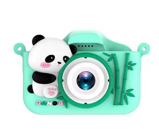 Green memory card, panda