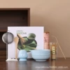 Blue matcha, set, 8 pieces