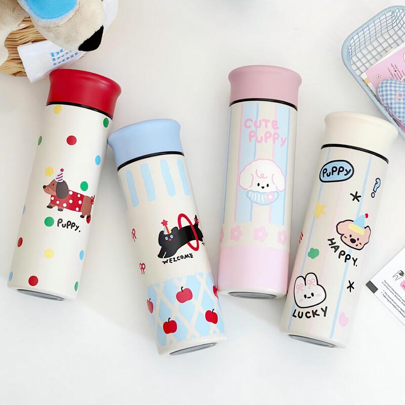 男女学生用のかわいい304ステンレス製魔法瓶カップ、高見えカップ、携帯用茶漏れカップ、国慶節ギフト|undefined
